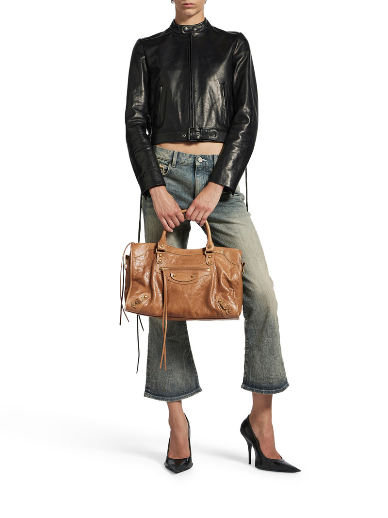 BORSA LE CITY MEDIA IN PELLE