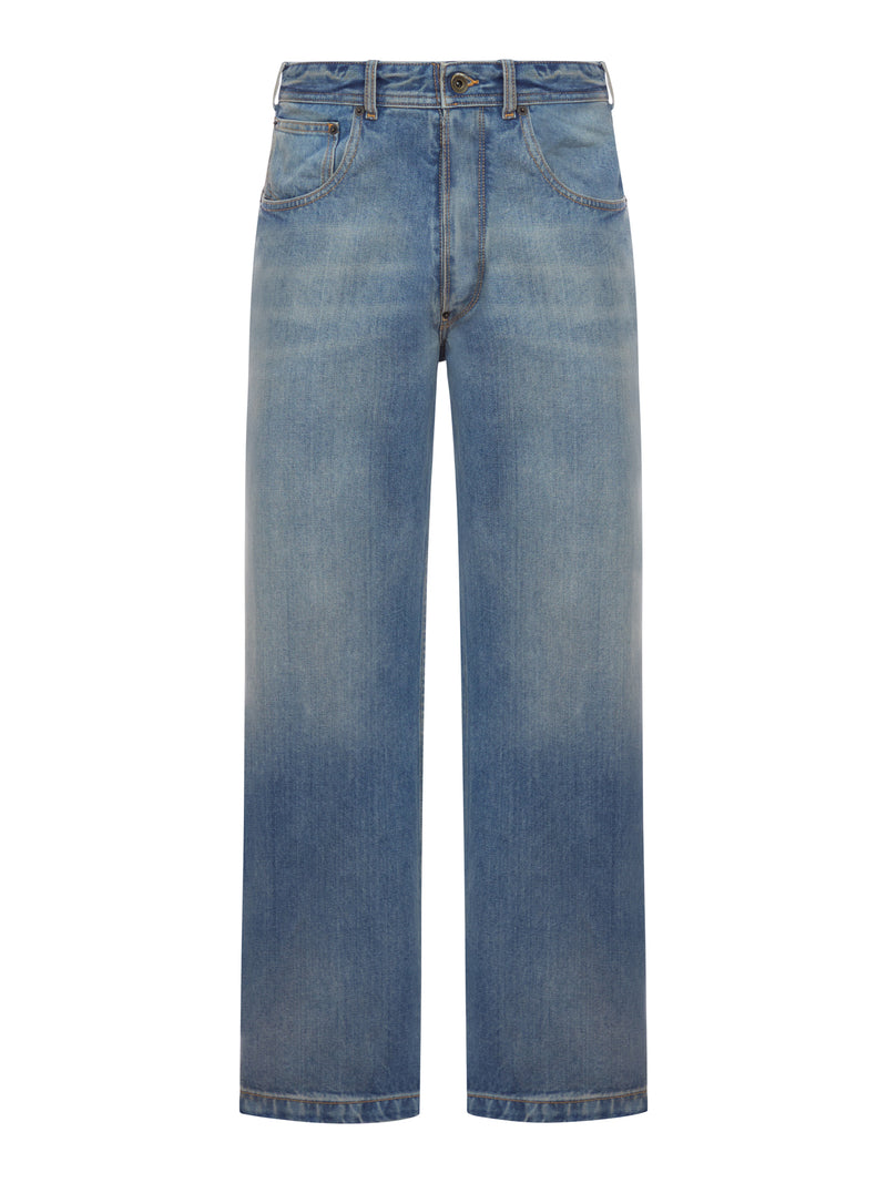 JEANS CROPPED GAMBA DRITTA IN DENIM