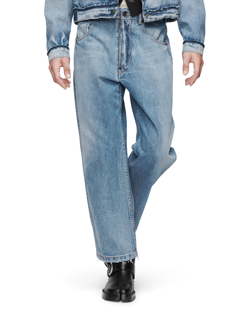 JEANS CROPPED GAMBA DRITTA IN DENIM