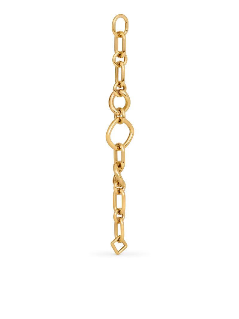 GOURMETTE SOTTILE CELINE CHARMS MODERN IN OTTONE FINITURA ORO