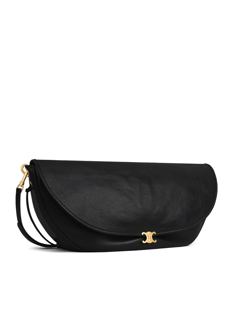 BORSA TRIOMPHE A MEZZALUNA IN PELLE DI VITELLO