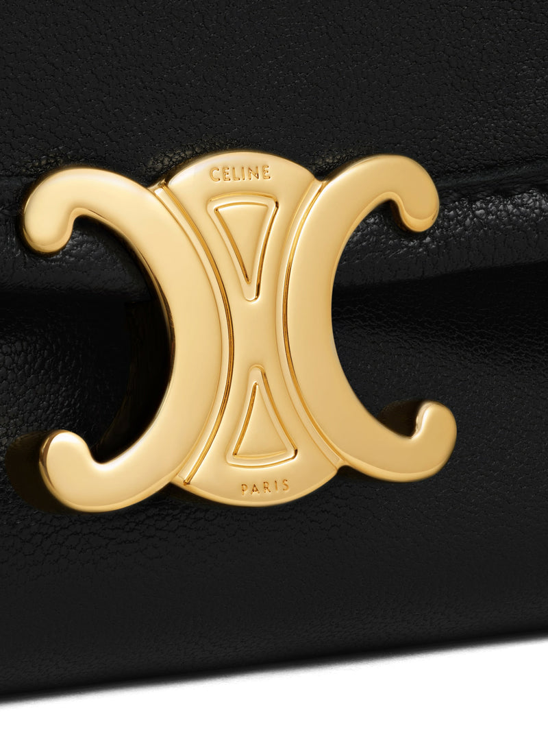 BORSA TRIOMPHE A MEZZALUNA IN PELLE DI VITELLO