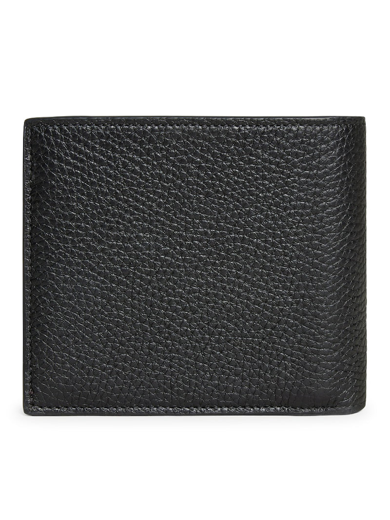 PORTAFOGLIO BI-FOLD IN PELLE DI VITELLO GRANATA