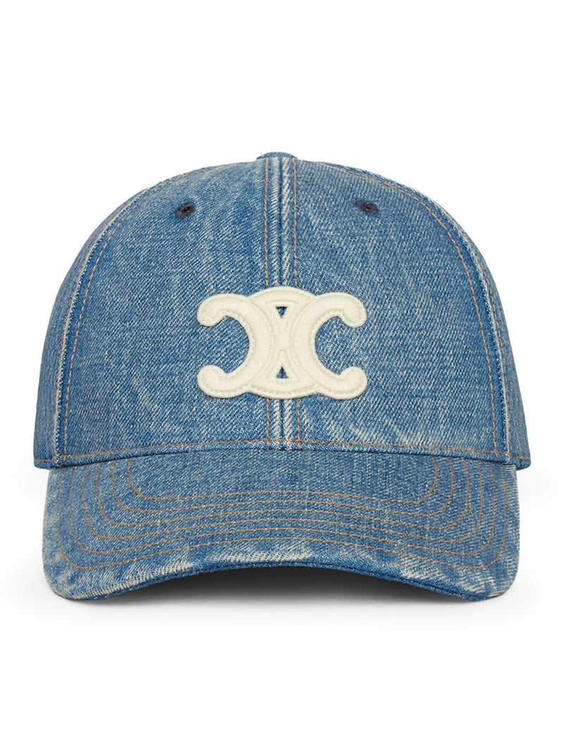 CAPPELLO DA BASEBALL TRIOMPHE IN DENIM LAVAGGIO UNION