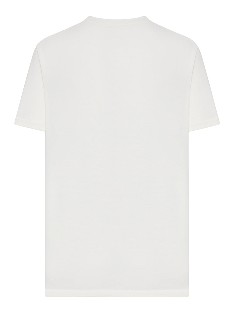 T-SHIRT GIROCOLLO IN COTONE CON LOGO