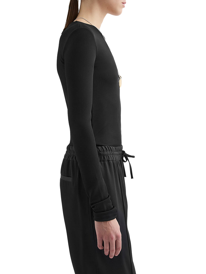 T-SHIRT GIROCOLLO A MANICHE LUNGHE