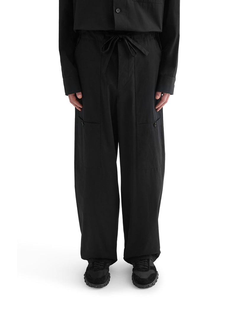 PANTALONI CARGO IN POPELINE DI COTONE