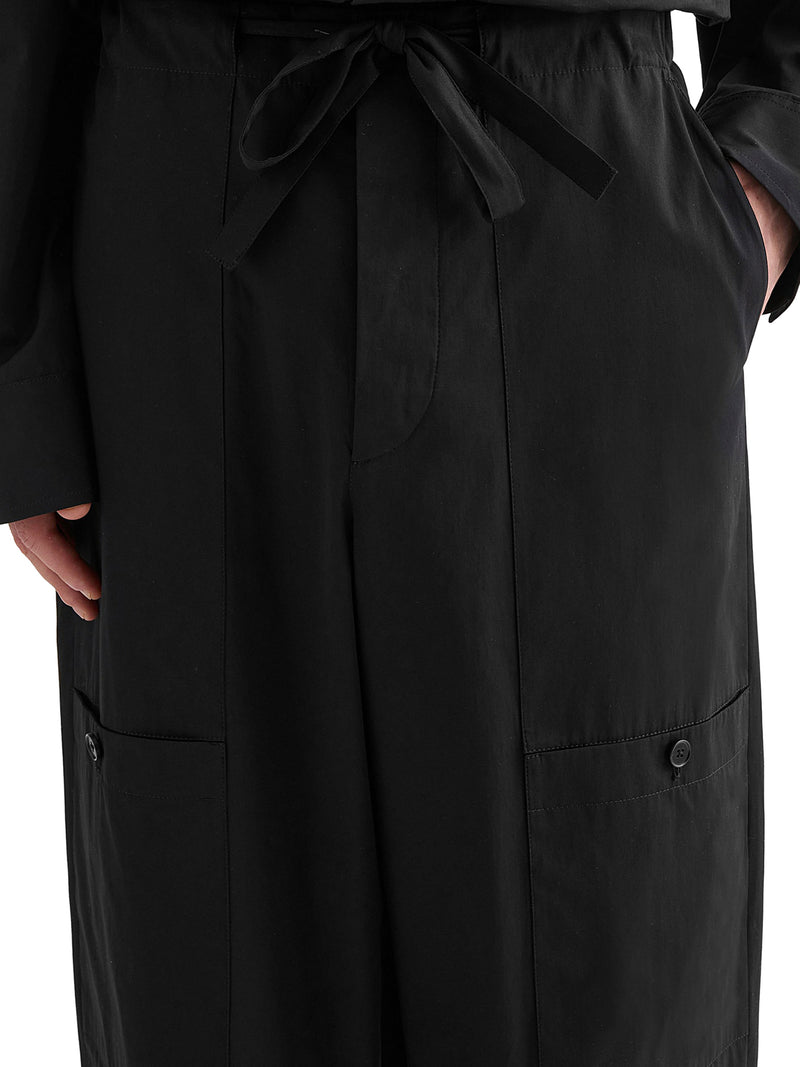 PANTALONI CARGO IN POPELINE DI COTONE