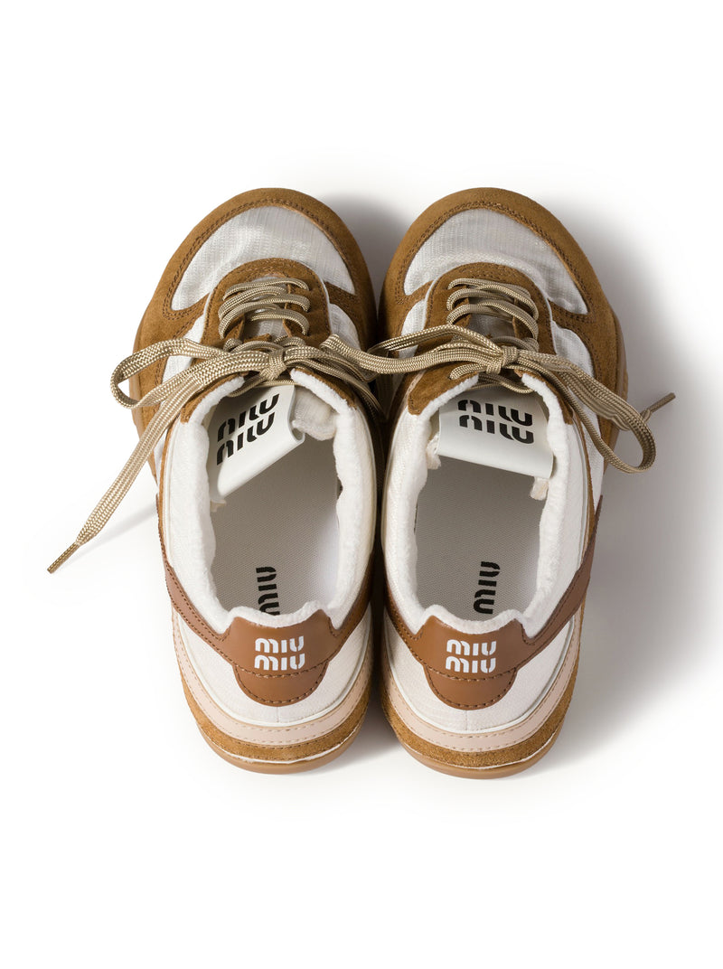 SNEAKERS GYMNASIUM IN TESSUTO TECNICO E PELLE SCAMOSCIATA