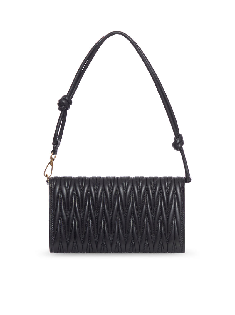 WALLET ON CHAIN IN PELLE MATELLASÉ