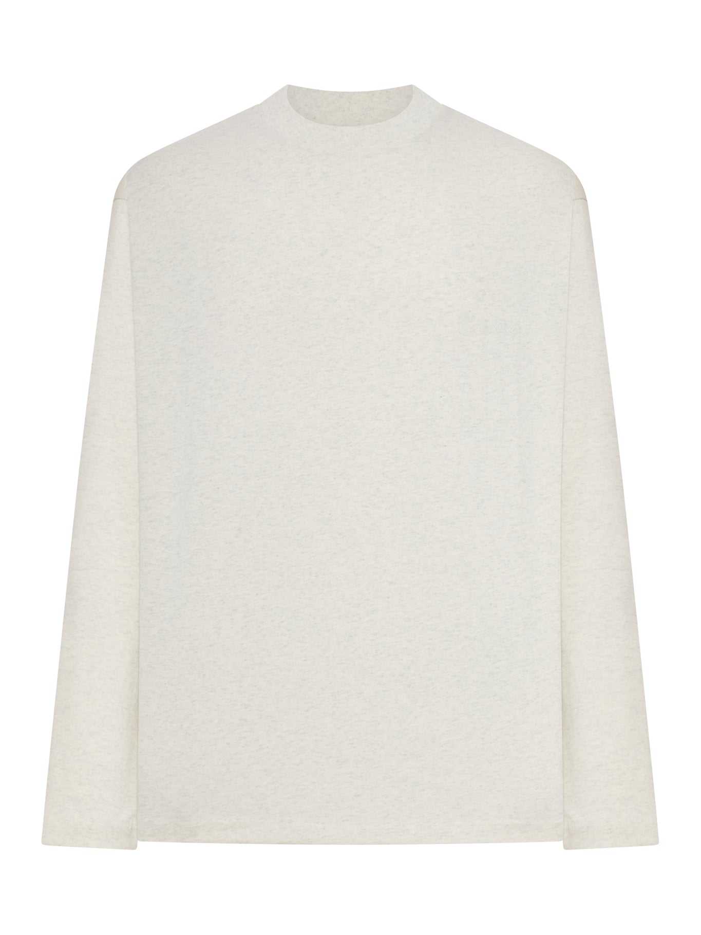 T-SHIRT GIROCOLLO A MANICHE LUNGHE IN COTONE