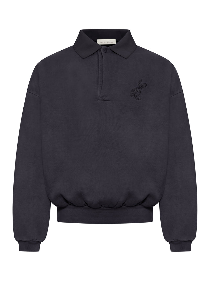 FELPA CON COLLETTO POLO