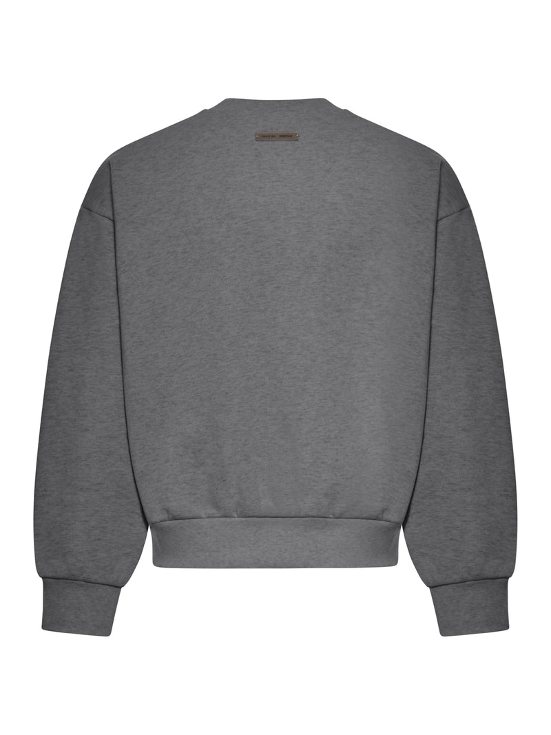 FELPA GIROCOLLO CON LOGO IN RILIEVO