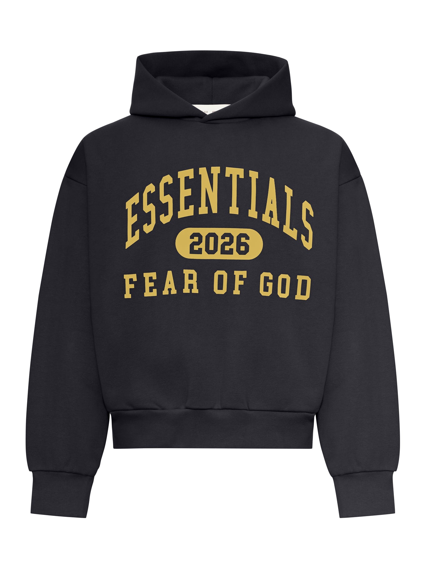 FELPA CLASSICA CON CAPPUCCIO E LOGO STAMPATO