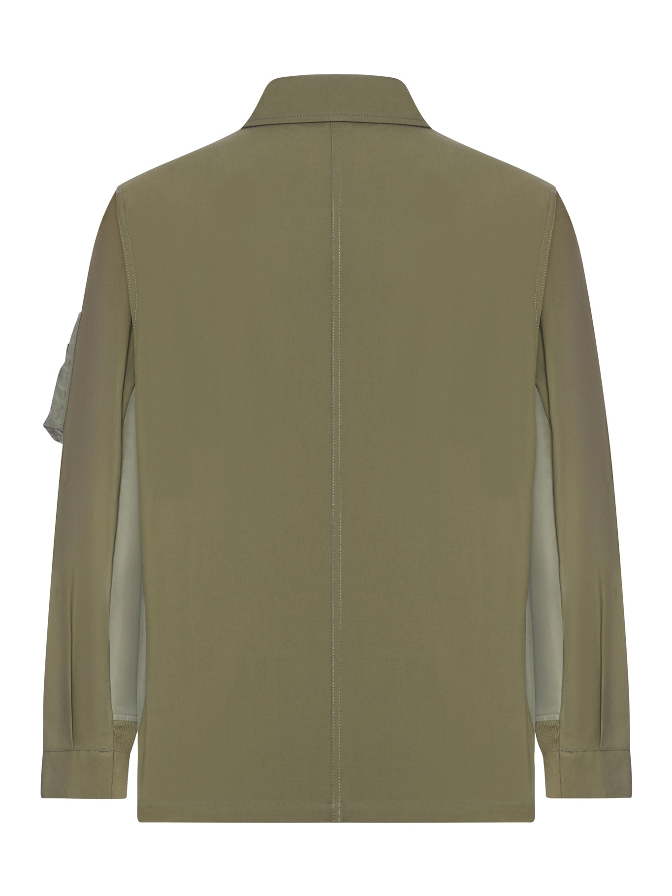 GIACCA IN COTONE CON DETTAGLI IN NYLON APPLICATI