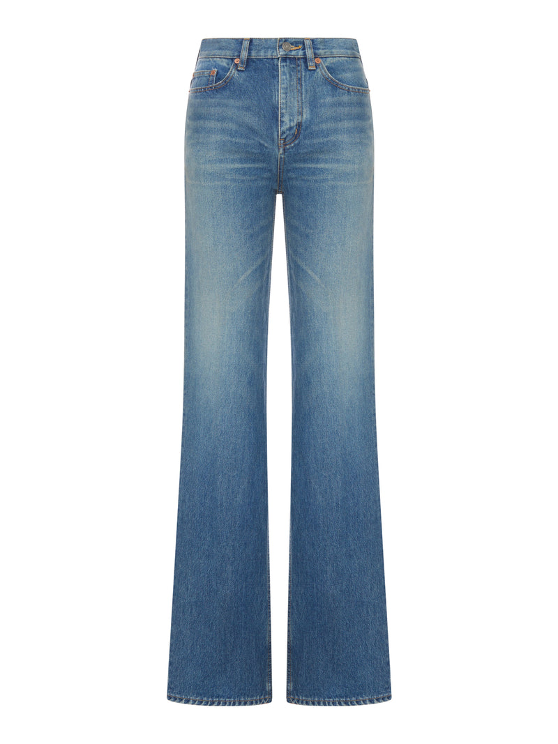 JEANS SVASATI YVES IN DENIM MIDI BLUE