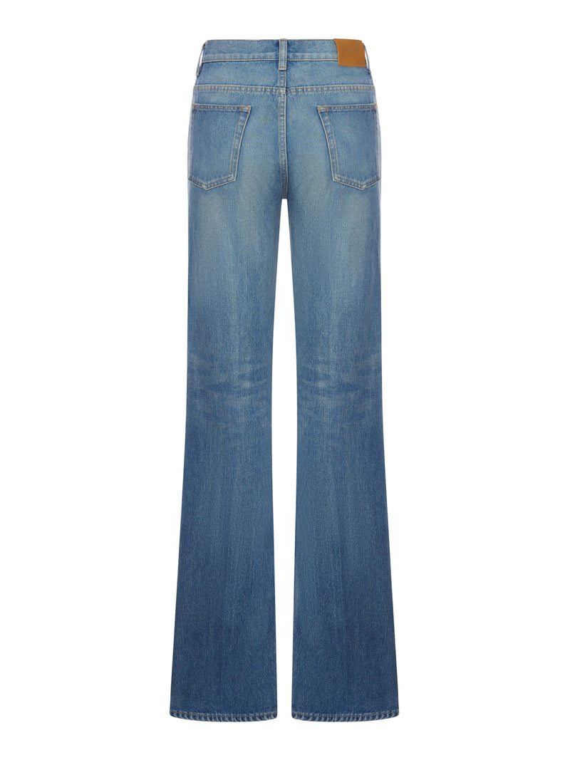 JEANS SVASATI YVES IN DENIM MIDI BLUE