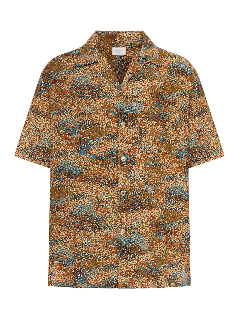 CAMICIA A MICRO-FANTASIA EFFETTO PUNTINATO