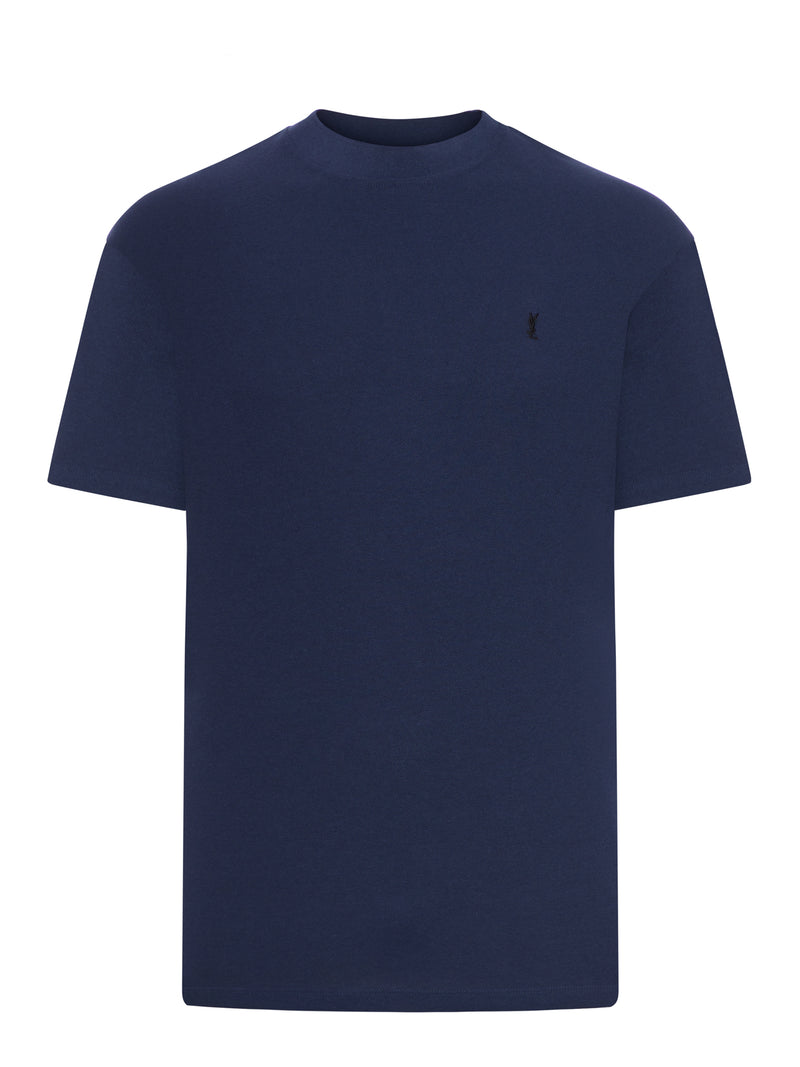 T-SHIRT OVERSIZE CASSANDRE IN PIQUÉ DI COTONE