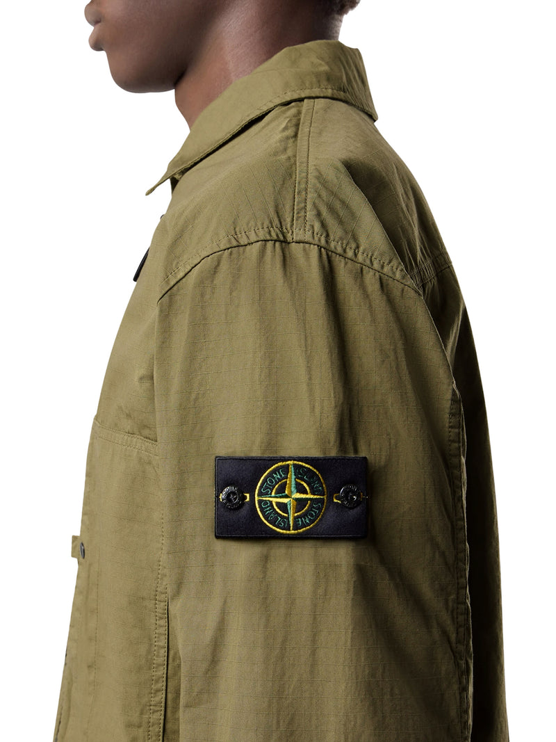 OVERSHIRT IN RIPSTOP DI COTONE BIOLOGICO MERCERIZZATO