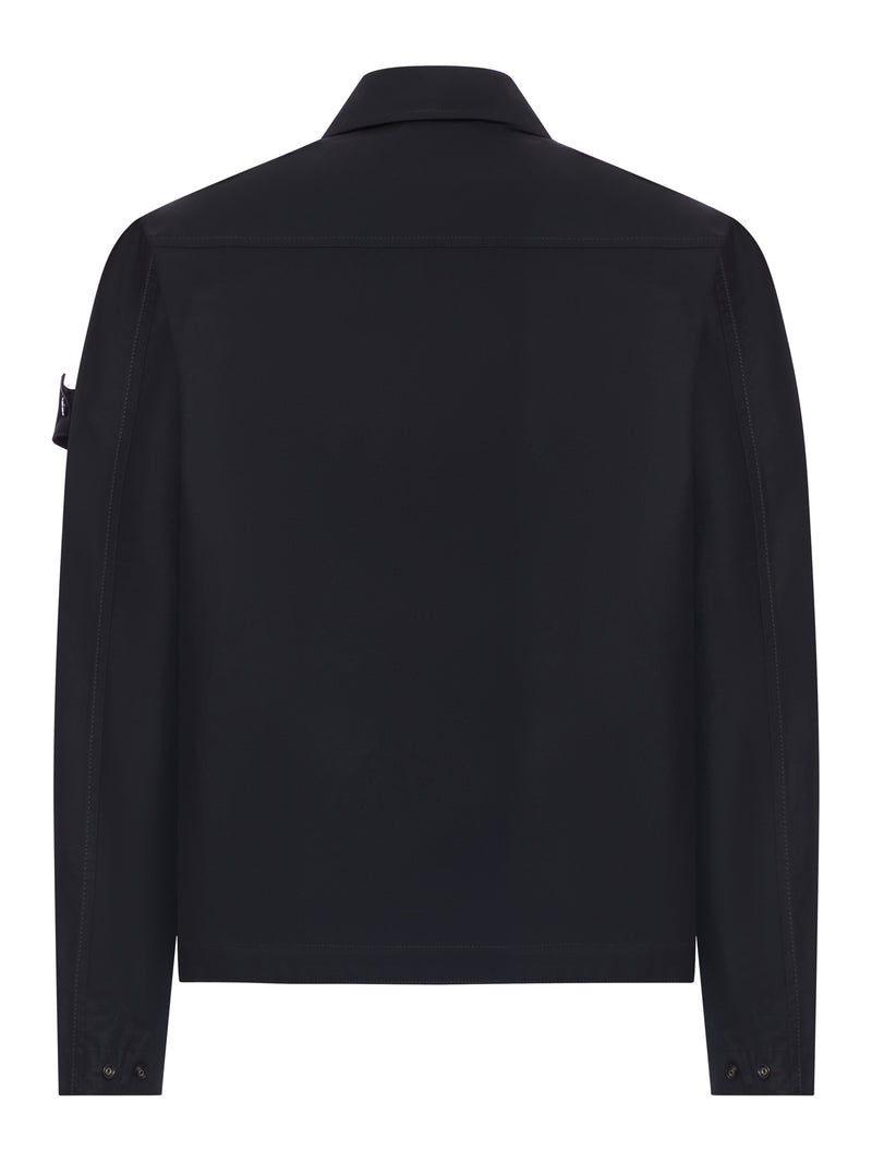 OVERSHIRT IN COTONE CON TASCA APPLICATA