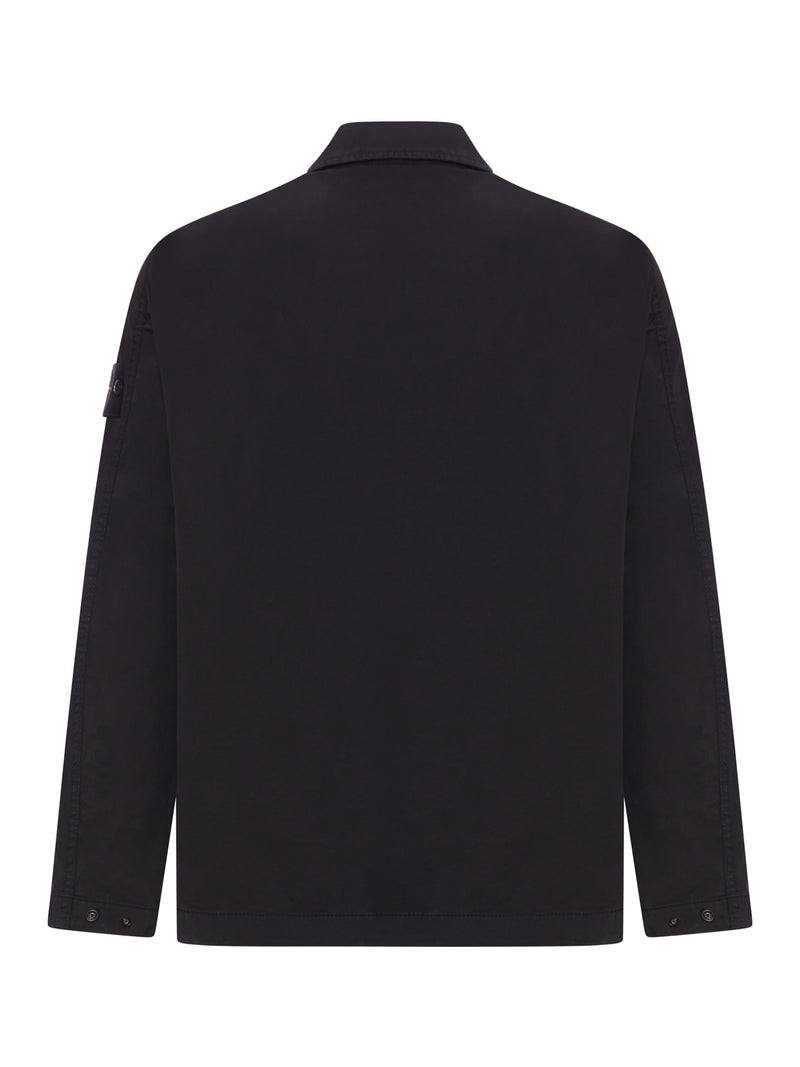 OVERSHIRT IN COTONE CON TASCA SUL PETTO E BADGE REMOVIBILE
