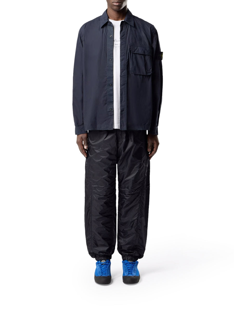 OVERSHIRT IN TELA DI COTONE STRETCH CON TASCA CON PATTA SUL PETTO