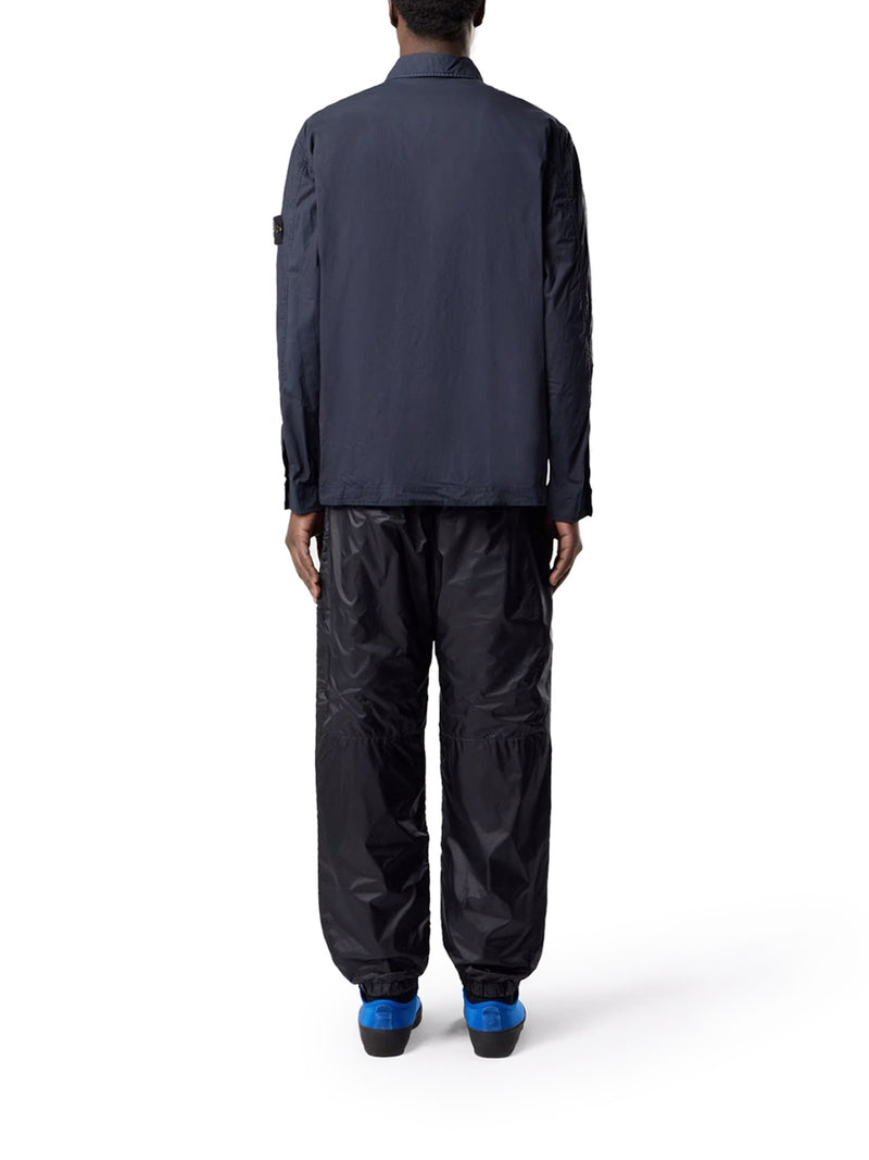 OVERSHIRT IN TELA DI COTONE STRETCH CON TASCA CON PATTA SUL PETTO