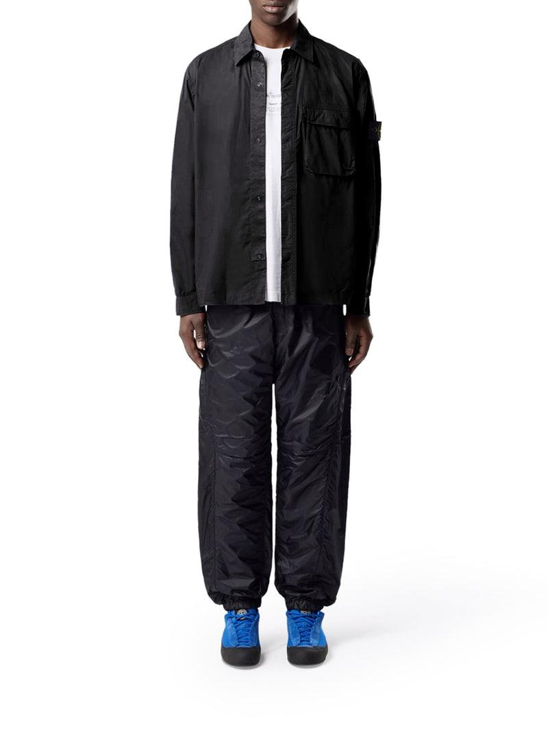 OVERSHIRT IN TELA DI COTONE STRETCH CON TASCA CON PATTA SUL PETTO