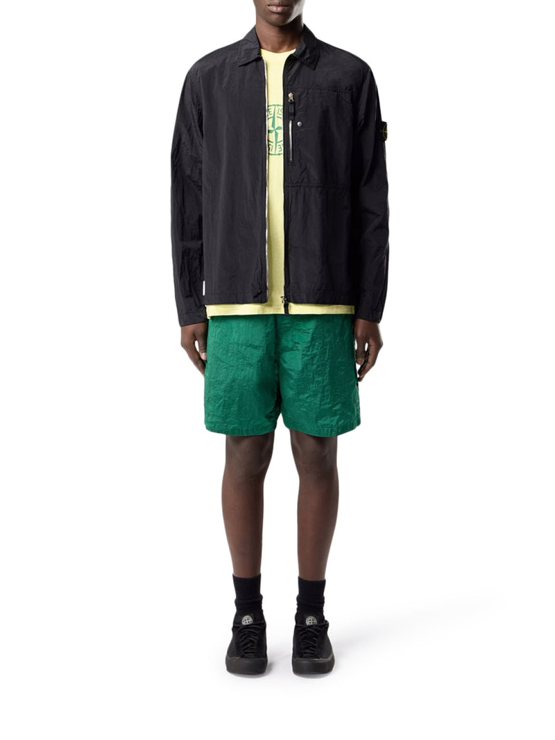 OVERSHIRT CON ZIP E BADGE SULLA MANICA