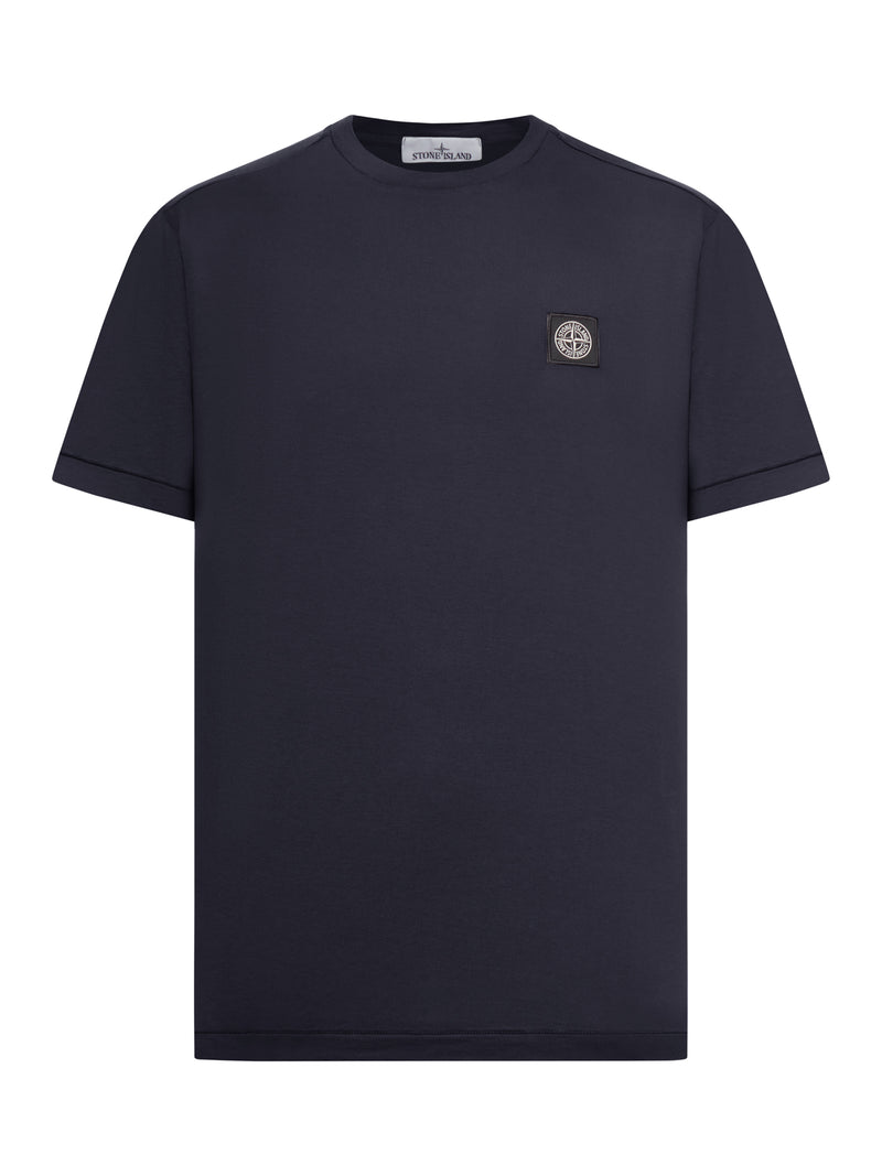 T-SHIRT A MANICA CORTA CON PATCH COMPASS BLU NAVY
