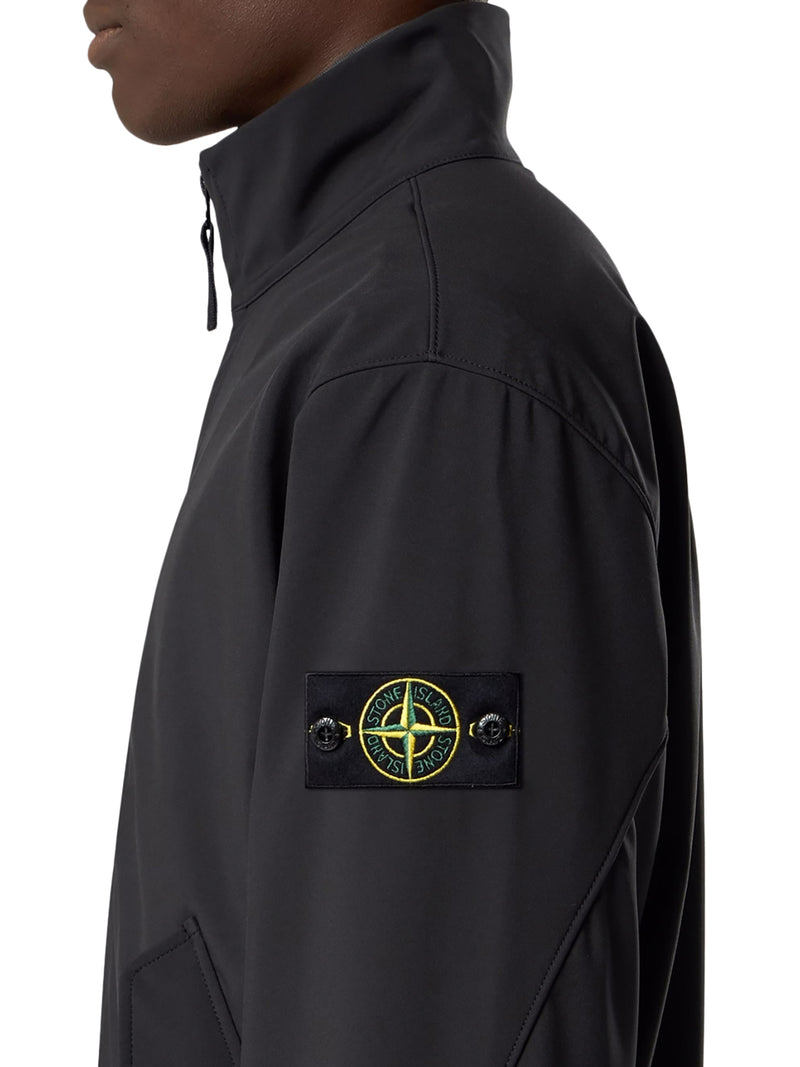 GIACCA CON COLLETTO RIGIDO IN MATERIALE TECNICO