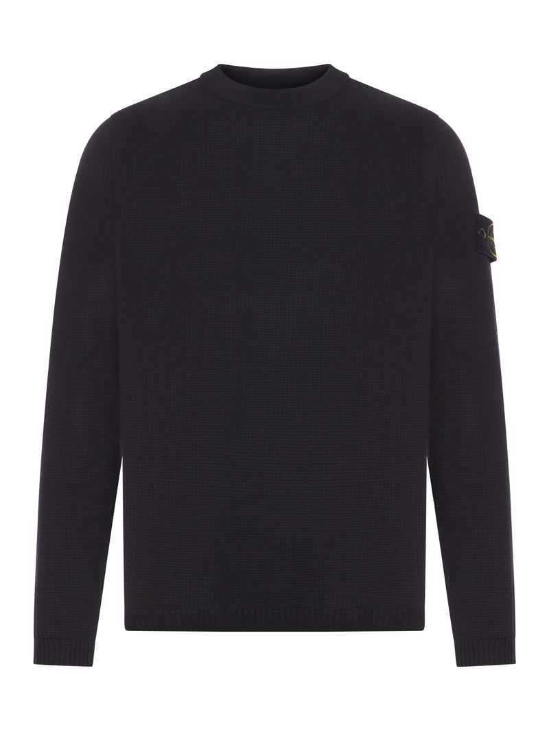 MAGLIONE GIROCOLLO VESTIBILITÀ LOOSE A COSTINE