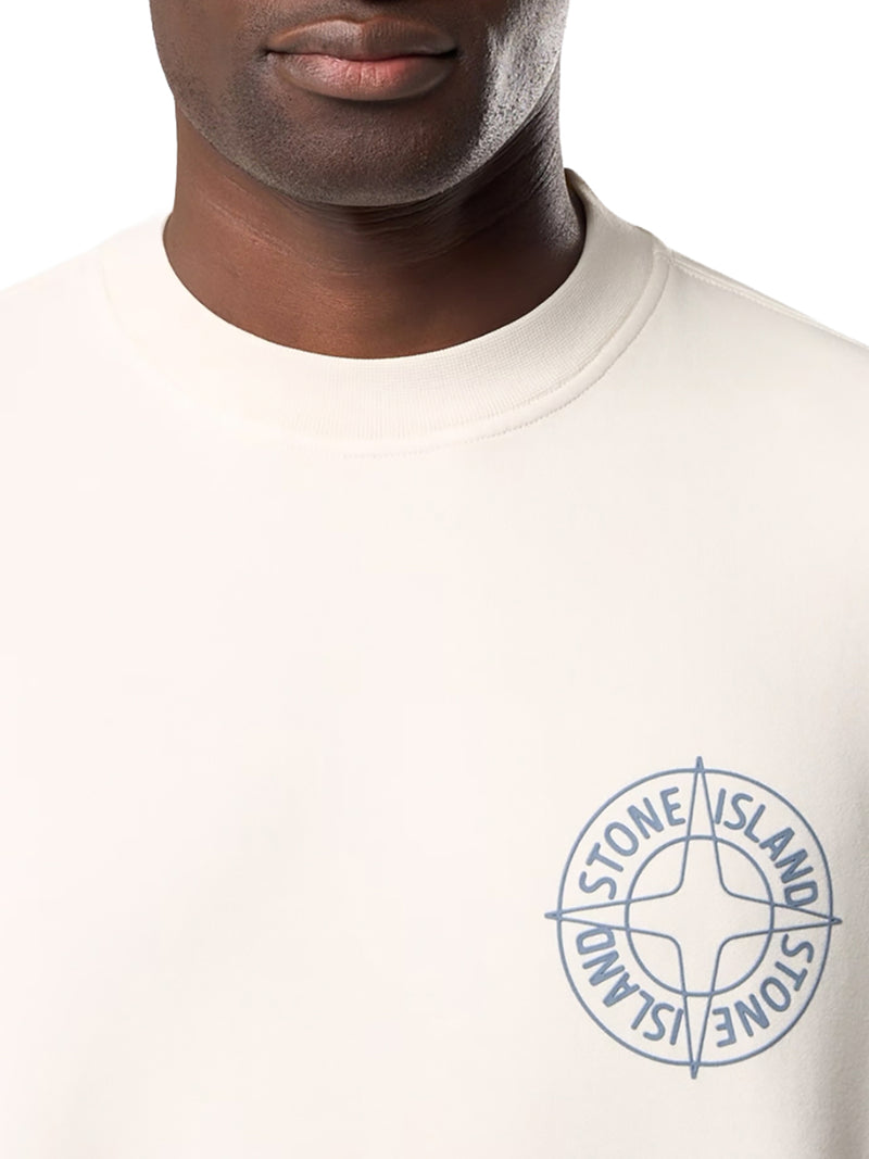 FELPA GIROCOLLO CON STAMPA 