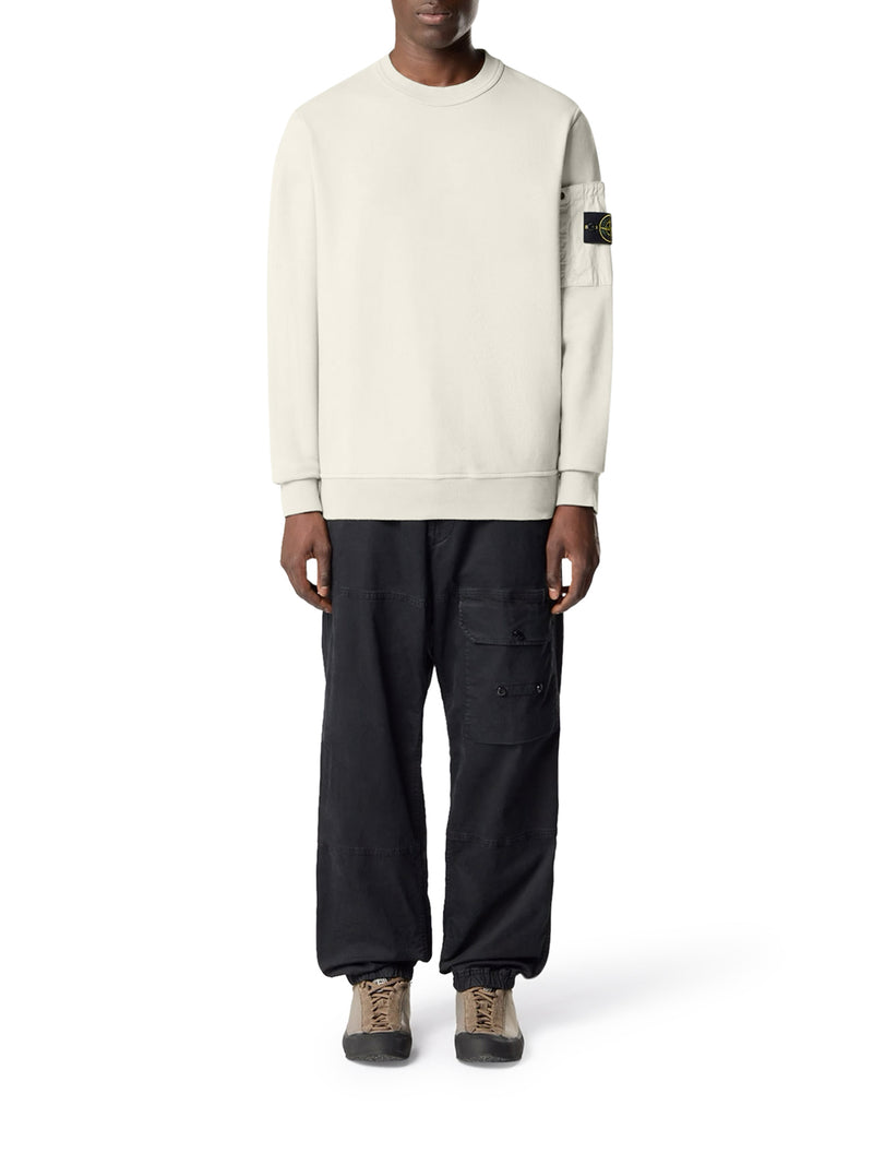 FELPA GIROCOLLO VESTIBILITÀ REGULAR CON TASCA DI STAGIONE