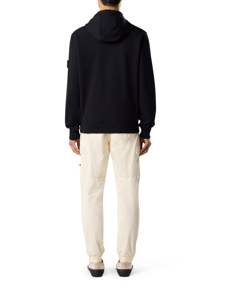 FELPA VESTIBILITA` REGULAR CON CAPPUCCIO E TASCA A MARSUPIO