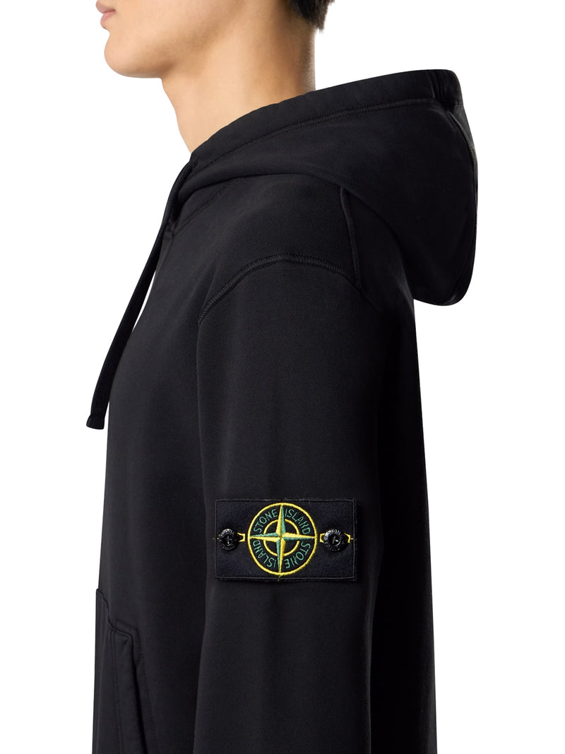 FELPA VESTIBILITA` REGULAR CON CAPPUCCIO E TASCA A MARSUPIO