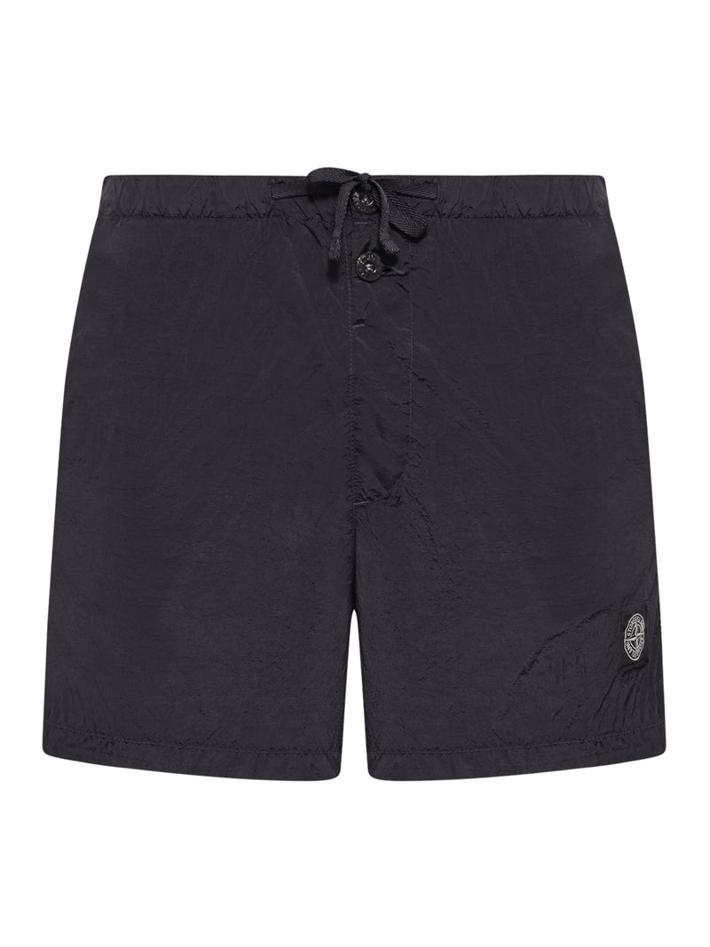 COSTUME DA BAGNO CON LOGO COMPASS NERO