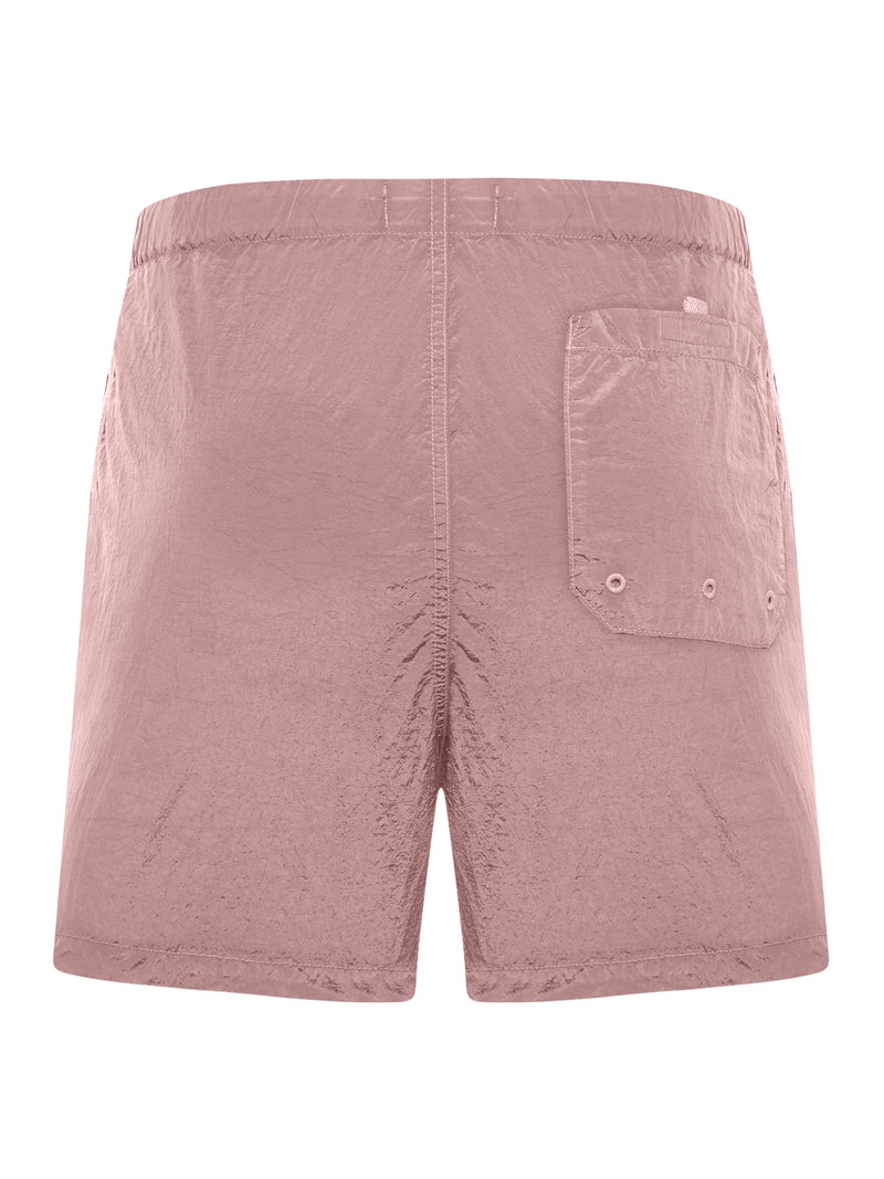 COSTUME DA BAGNO CON LOGO COMPASS ROSA