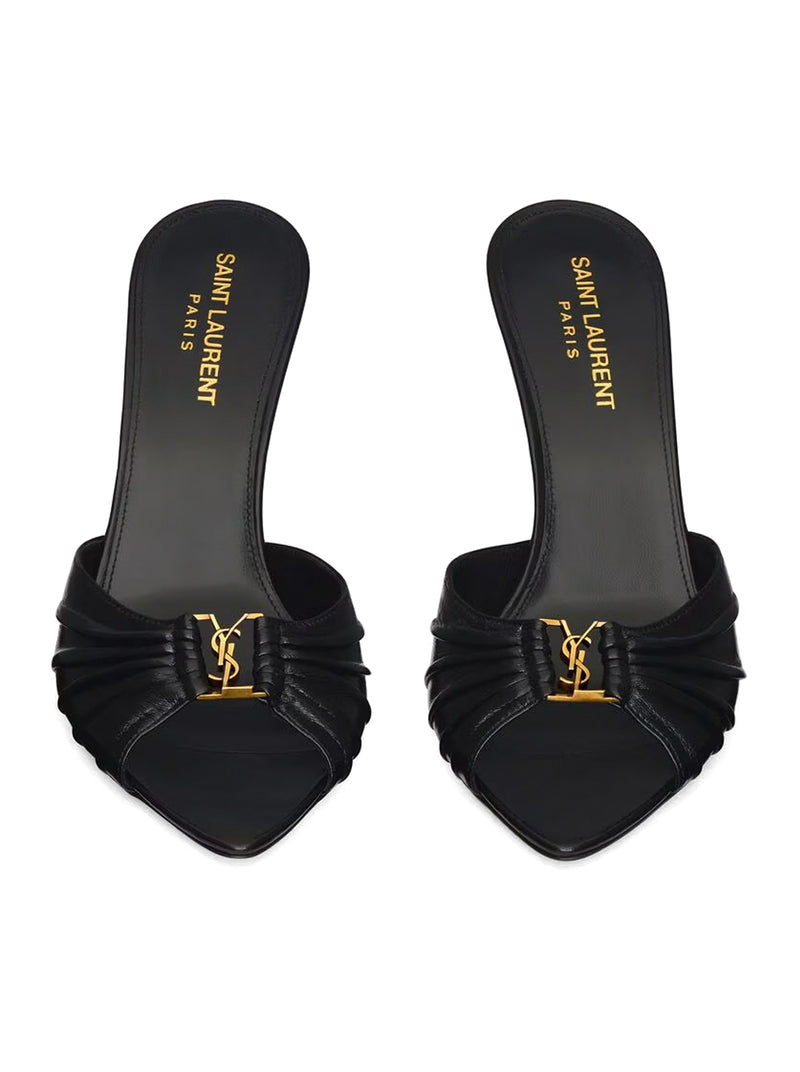 MULE BABYLONE IN PELLE LISCIA