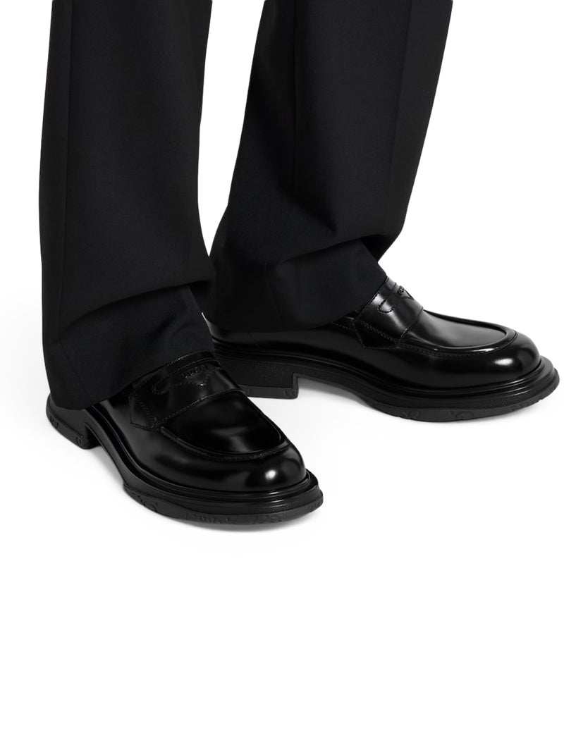 MOCASSINO CON LOGO TONO SU TONO