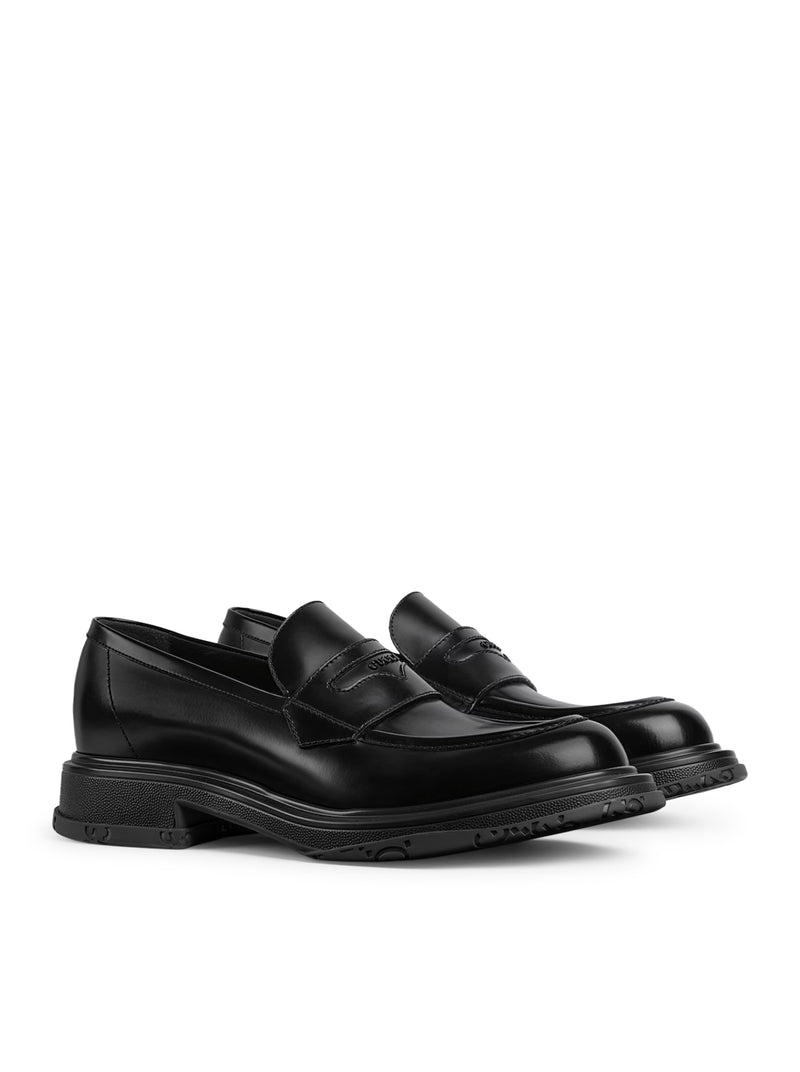 MOCASSINO CON LOGO TONO SU TONO
