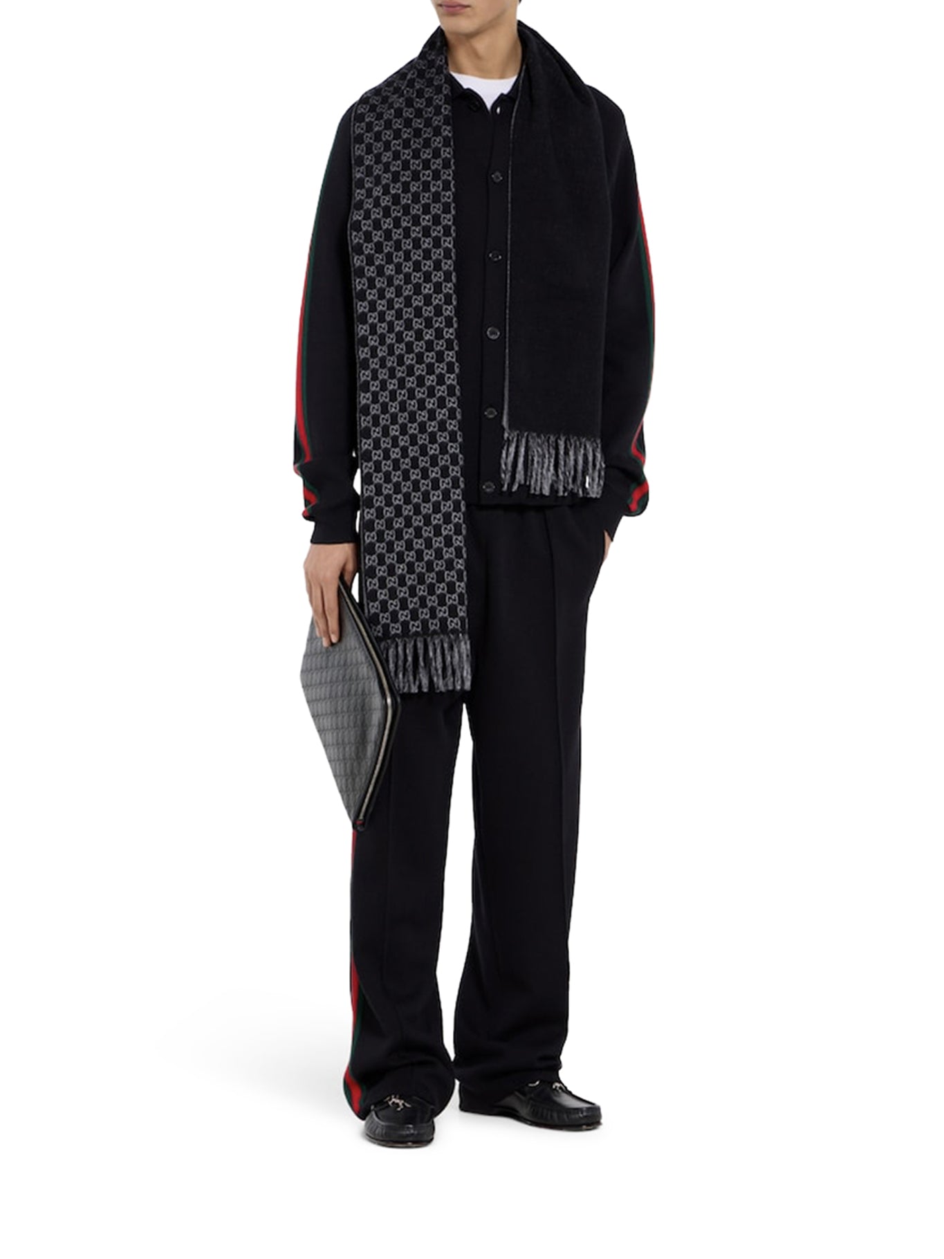 SCIARPA IN LANA E CASHMERE GG