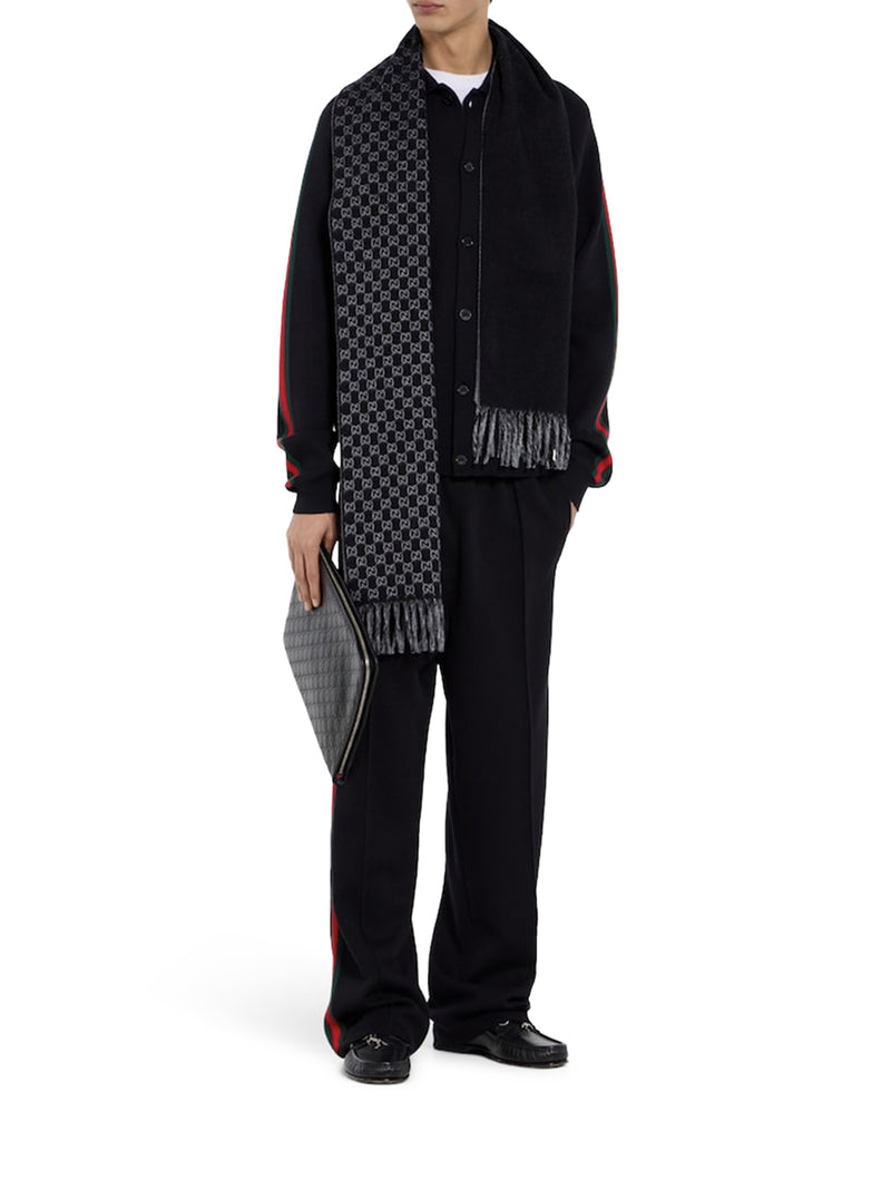 SCIARPA IN LANA E CASHMERE GG