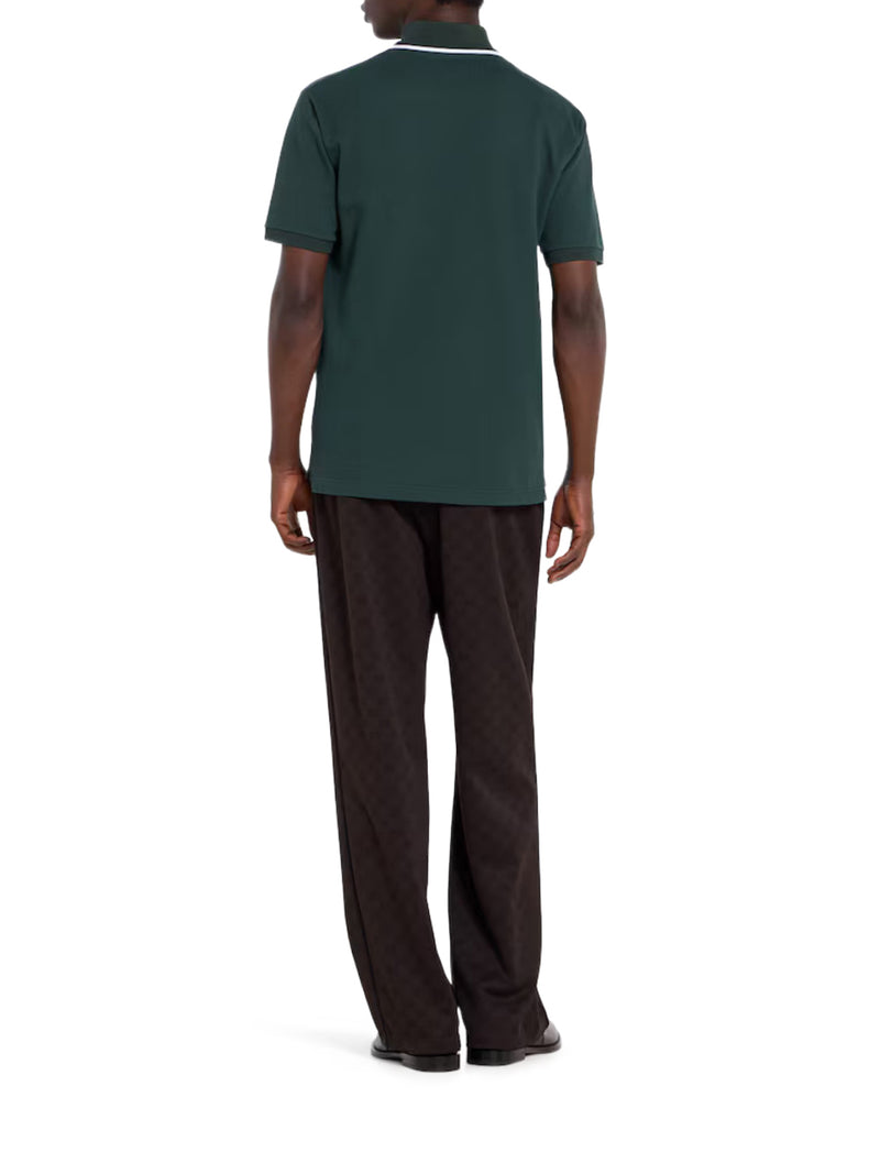 POLO IN PIQUET DI COTONE CON LOGO RICAMATO