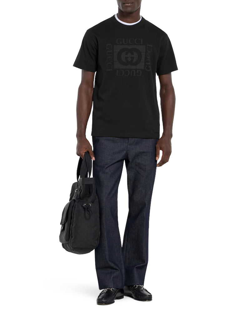 T-SHIRT IN JERSEY DI COTONE CON STAMPA