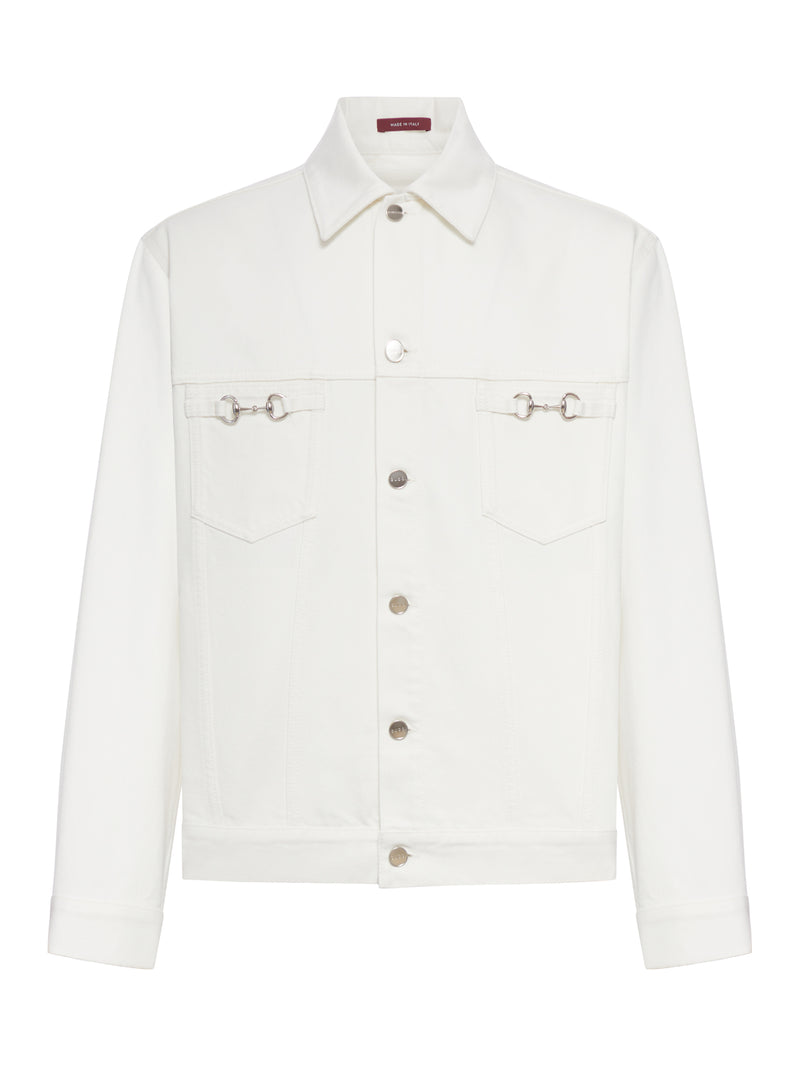 GIACCA IN DENIM CON DETTAGLIO MORSETTO