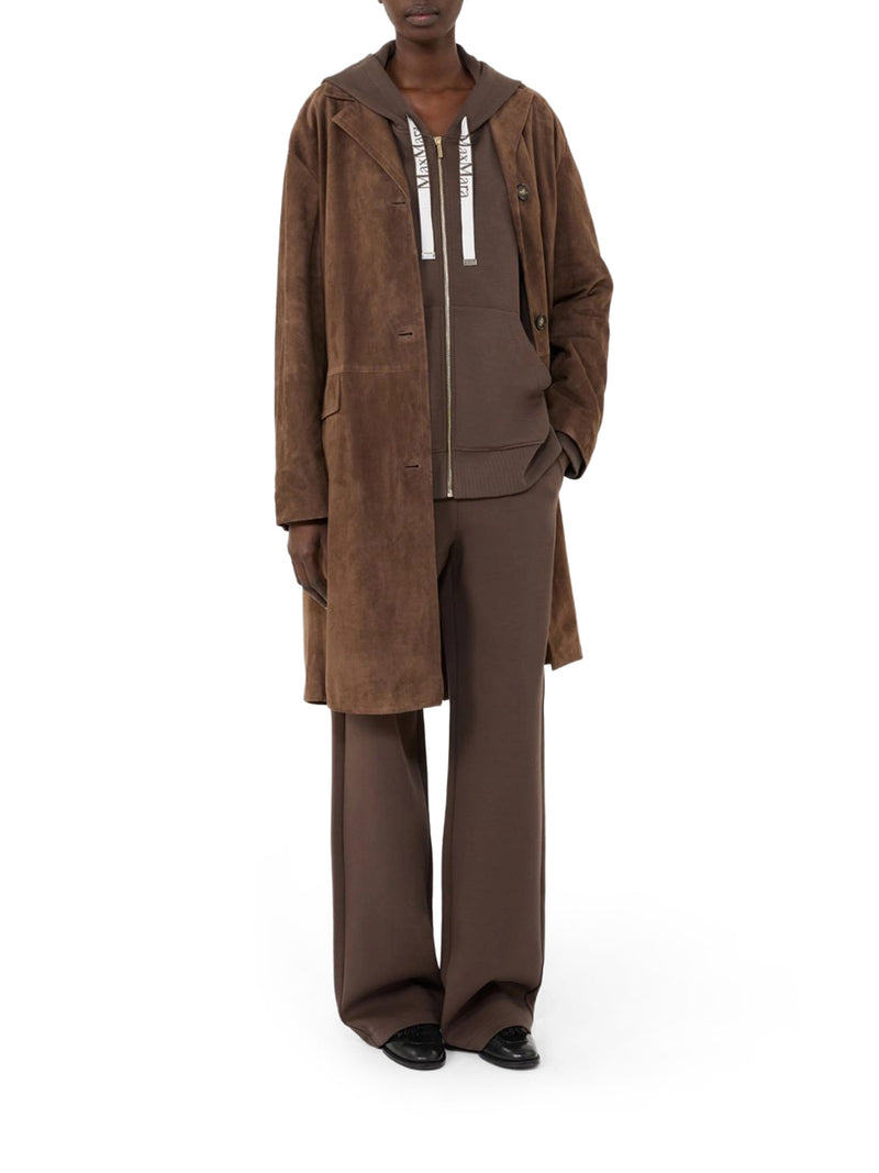 FELPA CON ZIP E CAPPUCCIO IN JERSEY TECNICO