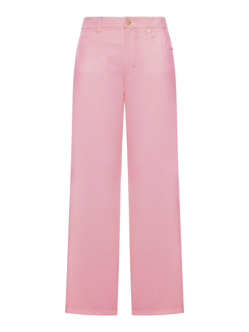 PANTALONE 5 TASCHE IN COTONE E LINO