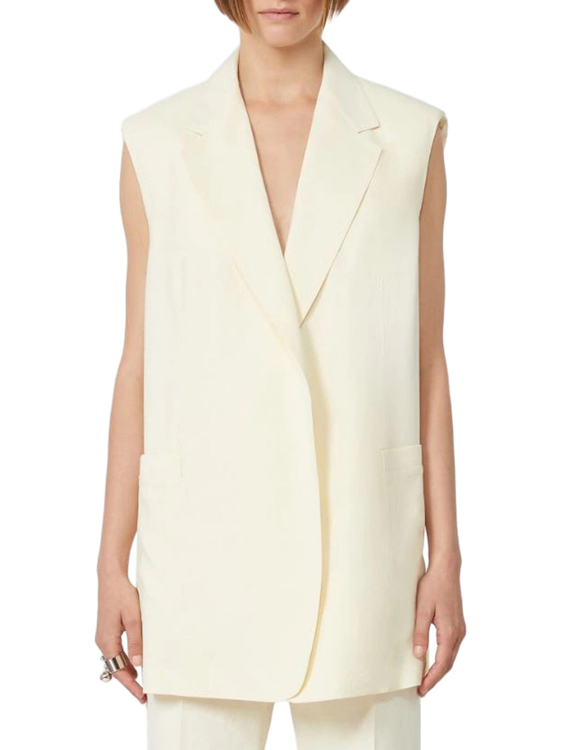 GILET OVER IN VISCOSA LAVATA